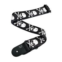 D'Addario ダダリオ ギターストラップ Woven Strap 50H01 Skull &amp; Crossbones 国内 | タクトショップ