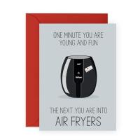 CENTRAL 23 Funny Greeting Card for Him and Her - Next you are into air frye | タクトショップ