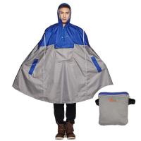SudaTek 軽量サイクリングレインポンチョバイクフード付きレインコートレインケープ丈夫で通気性に優れメンズおよび女性用リフレクターストリップ付き（ | タクトショップ