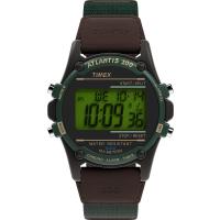 Timex メンズ Expedition Atlantis 40mm 腕時計 ? ブラックケース ブルーファブリック/レザーストラップ, ティール/ブ | タクトショップ