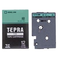 テプラTR テープカートリッジ カラーラベル パステル 緑 12mm TC12G キングジム 4971660751600 | オフィスジャパン
