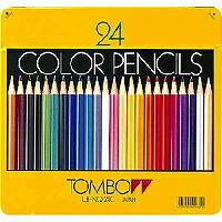 トンボ 缶入色鉛筆24色NQ CB-NQ24C トンボ鉛筆 4901991016314（50セット） | オフィスジャパン
