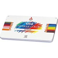 UAC12C　uni 消せる色鉛筆 アーテレーズカラー 12色 三菱鉛筆 4902778488614 | オフィスジャパン