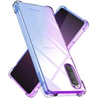 Xperia 1 III ケース クリア TPU 薄型 軽量 シリコン グラデーション色 ケース 耐衝撃 SO-51B ケース 指紋防止 防塵 一? | たいだい本舗