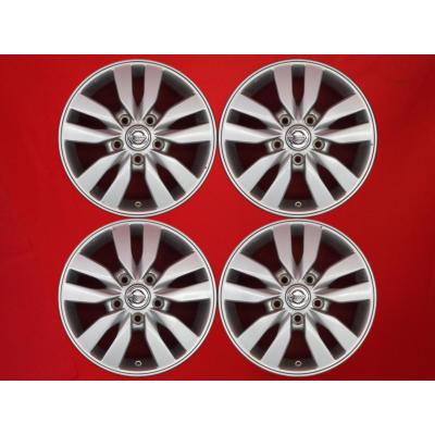 ②ニッサン セレナ純正アルミホイール 2本 送料込み セレナ エスティーロアルミホイール 16×6.5J インセット45 シルバー 1