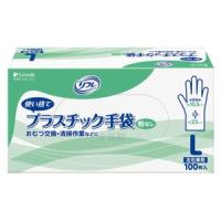 リフレ プラスチック手袋 粉なし Lサイズ 100枚 | 介護ショップ タイヘイ