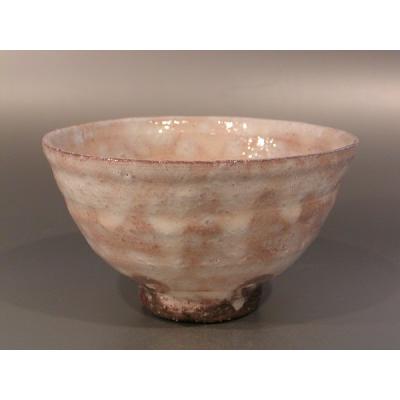 岡田裕作萩焼茶入共箱略歴付仕服付茶道具