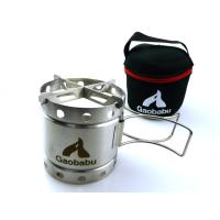 ガオバブ(Gaobabu)Gaobabuキャリボ風防(専用クロス五徳＋収納ポーチ付き) コンパクト 携帯コンロ ステンレス ウィンドスクリーン