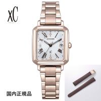 シチズン 腕時計 クロスシー CITIZEN エコドライブ電波 サクラピンク hikari collection スクエア 2way Model Titania Happy Flight ES9506-62Aレディース | TAIYODO