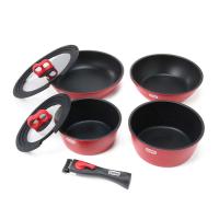 CHUMS チャムス Cookware Set クックウェアセット フライパン＆鍋セット ガス＆IH(電磁調理器)対応 アウトドア キャンプ バーベキュー CH62-1917