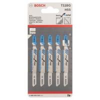 ボッシュ(BOSCH) T-118G 金工用（ベーシック） 【5本入り】 ジグソーブレード | 高橋本社Yahoo!店