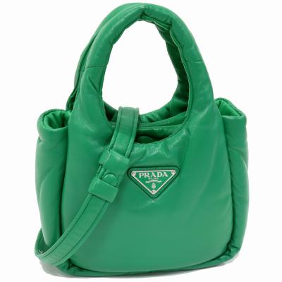 トライアングルバッグ レディース（PRADA）（色：グリーン系）の