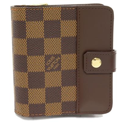 l字ファスナー 財布 コンパクト（LOUIS VUITTON）（柄：チェック）の