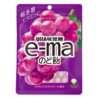 味覚糖 e-maのど飴 袋 グレープ 50g×6袋入 (のどあめ のど飴 イーマ ぶどう キャンディ まとめ買い) | ゆっくんのお菓子倉庫ヤフー店