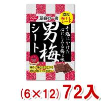 ノーベル 男梅シート (6×12)72入 (Y12) (ケース販売) 本州一部送料無料 | ゆっくんのお菓子倉庫ヤフー店