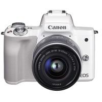 キヤノン Canon EOS Kiss M EF-M15-45 IS STM レンズキット ホワイト | トレジャーカメラ