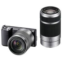 ソニー SONY NEX-5N 18-55mm 55-210mm ダブルズームキット 中古 ミラーレス 一眼 カメラ ブラック | トレジャーカメラ