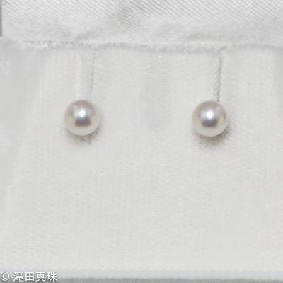 ■滝田真珠■パール■スタッドピアス■PT900■ □滝田真珠□パール□スタッドピアス□PT900□