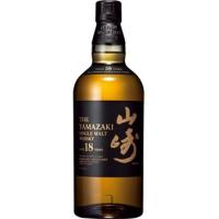 サントリー シングルモルトウイスキー　山崎18年 700ml 43度 化粧箱入り ＋ （ワイン20本サービス※商品画像及び商品説明参照）A | 酒のたきはん