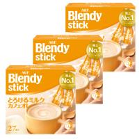 (3個)「ブレンディR」 スティック とろけるミルクカフェオレ27本   AGF (D) | ラクチーナ Yahoo!店