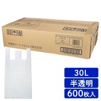 ゴミ袋 取っ手付き 30リットル 取手付きごみ袋 30L 100P×6パック 半透明 iris-HDG-30-t (D) | ラクチーナ Yahoo!店