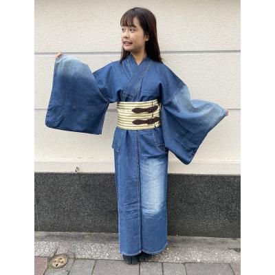 大塚呉服店デニム着物 掲載期間5/20まで バティックジャガードデニム着物 ネイビー – 大塚呉服店