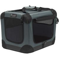 ファーストラックス (FIRSTRAX) ソフ-クレート n2 グレー Sサイズ 対応ペット参考体重6.8kg (奥行53 x 横幅38W x 高さ39 | たま実屋商店