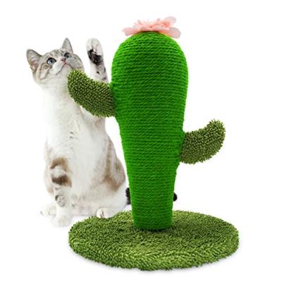 AUSCAT 猫爪とぎポール 猫つめとぎ スクラッチポール サボテン型