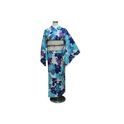 h-02 撫松庵洗える単衣ポリエステル小紋浴衣龍裄67