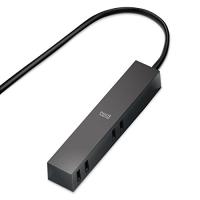 エレコム 電源タップ 見せるインテリア roo't(ルオット) 4個口 2.5m ブラック AVT-D3-2425BK | たまり堂