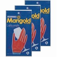 マリーゴールド ゴム手袋 キッチングローブ  3個セット  Lサイズ | たまり堂