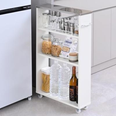 ステンレス天板 山善 キッチンワゴンのおすすめ人気商品一覧 通販