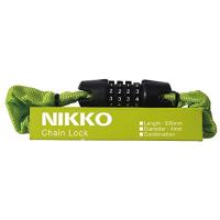 ニッコー(NIKKO) チェーンロック  N658C300/Φ4×300mm  キャンパスグリーン | たまり堂