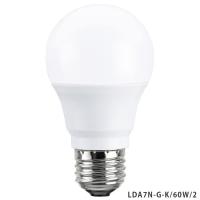 LED電球 口金E26 60W形相当 昼白色 配光角約180度タイプ LDA7N-G-K/60W/2 東芝ライテック | エアコン・家電通販のたまたま Yahoo!店