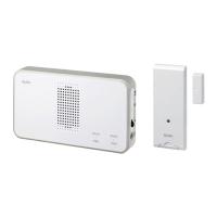 ワイヤレスチャイム 受信機+ドア開閉センサー送信器セット ELPA 朝日電器 EWS-S5034 | エアコン・家電通販のたまたま Yahoo!店