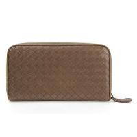 定番　人気　BOTTEGA VENETA 長財布　ブラウン　メンズ　ウォレット ボッテガ・ヴェネタ(BOTTEGA VENETA) レザー メンズ長財布