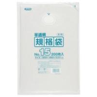 ジャパックス　ＨＤ規格袋　半透明　１５号　３００×４５０×厚み０.０１ｍｍ　Ｅ−１５　１パック（２００枚） | ぱーそなるたのめーる