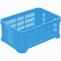 岐阜プラスチック工業　ＭＢ型メッシュコンテナ　ブルー　容量３０Ｌ　ＭＢ−２１５ＢＢ　１個　（メーカー直送品） | ぱーそなるたのめーる