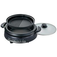 タイガー魔法瓶　グリルなべ　１１００Ｗ　２枚プレート付　メタリックブラウン　ＣＱＥ−Ｂ２０１ＴＨ　（取寄品） | ぱーそなるたのめーる