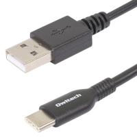 オウルテック　やわらかく断線に強い　高い耐久性と柔軟性を併せ持つＵＳＢ　Ｔｙｐｅ−Ｃケーブル　ブラック　２．０ｍ　ＯＷＬ−ＣＢＫＣＡＳＲ２０−ＢＫ | ぱーそなるたのめーる