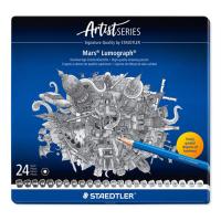 ステッドラー　マルス　ルモグラフ　製図用高級鉛筆　２４硬度セット　１００　Ｇ２４　１セット（お取寄せ品） | ぱーそなるたのめーる