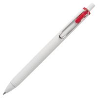 三菱鉛筆　ゲルインクボールペン　ユニボール　ワン　０．５ｍｍ　赤　（軸色：オフホワイト）　ＵＭＮＳ０５．１５　１本 | ぱーそなるたのめーる