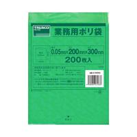 ＴＲＵＳＣＯ　小型緑色ポリ袋　０．０５×３００×２００ｍｍ　Ａ−２０３０Ｇ　１パック（２００枚）　（メーカー直送品） | ぱーそなるたのめーる