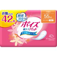 日本製紙クレシア　ポイズ　肌ケアパッド　軽快ライト　お徳パック　１パック（４２枚） （お取寄せ品） | ぱーそなるたのめーる