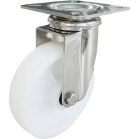 ユーエイキャスター　ユーエイ　ステンレスキャスター自在車　１００径ナイロン車輪　ＳＵＳ−ＮＪ−１００　１個（直送） | ぱーそなるたのめーる