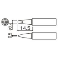 白光　こて先　２．４Ｄ型　Ｔ１８−Ｄ２４　１本 （メーカー直送） | ぱーそなるたのめーる