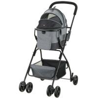 リッチェル　ペットカート　ミニモ　グレー　１台（お取寄せ品) | ぱーそなるたのめーる