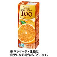 エルビー　フルーツセレクション　オレンジ１００　２００ｍｌ　紙パック　１セット（７２本：２４本×３ケース） | ぱーそなるたのめーる