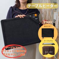 TEKNOS DH 450 テーブルヒーター 脚付でスタンド式パネルヒーターにもなる カーボン 人感センサー 130W 専用カバー付 DH450