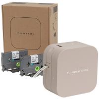 ブラザー PT P300BTLT ラベルライター ピータッチキューブ P TOUCH CUBE スマートフォン接続専用モデル ベージュ | タンタンショップ